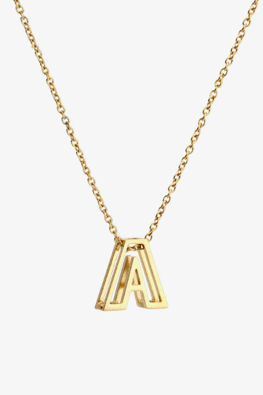 A to J Letter Pendant Nekclace