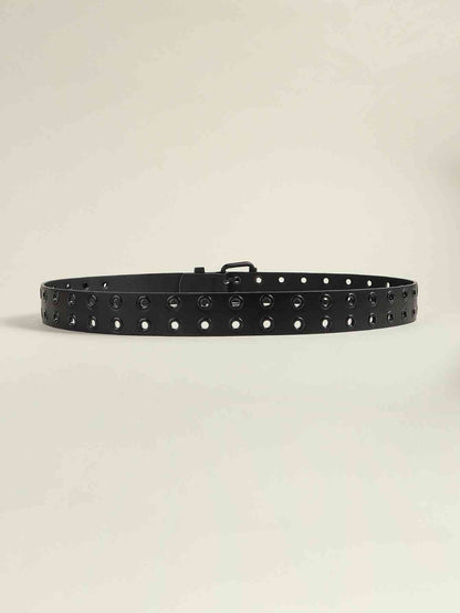 Grommet PU Leather Belt