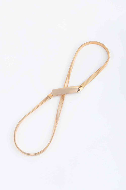 Elastic Iron Skinny Belt