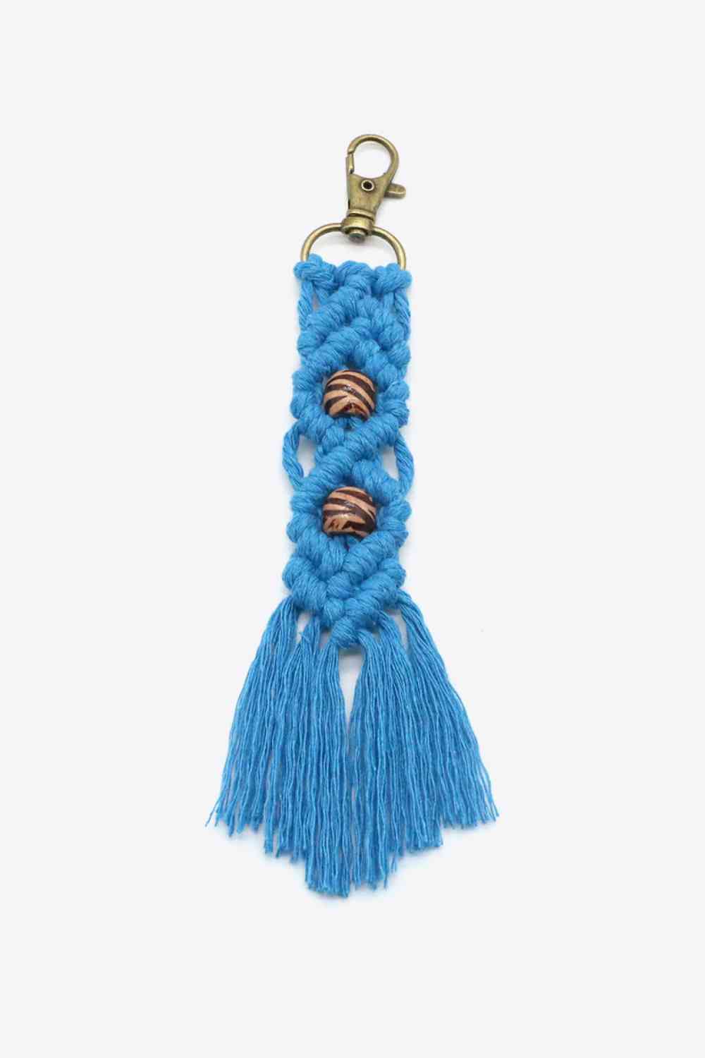 Assorted 4-Pack Handmade Macrame Fringe Keychain